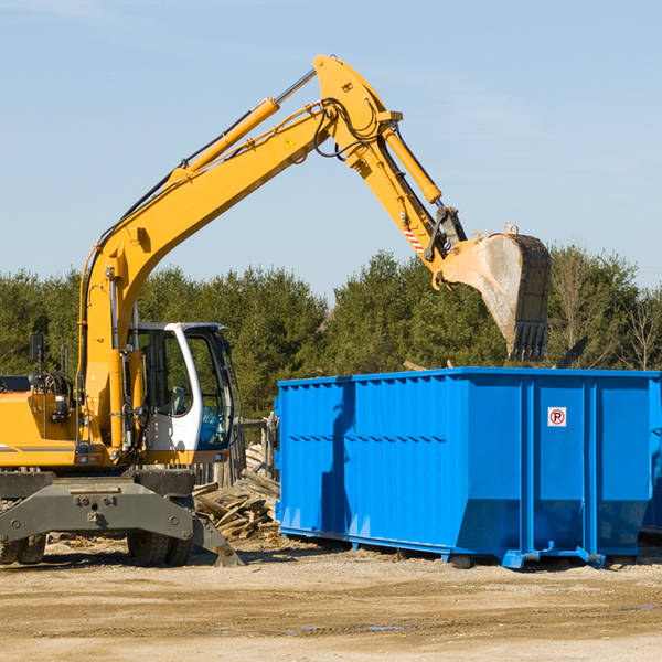 are there any restrictions on where a residential dumpster can be placed in Morgan Hill California